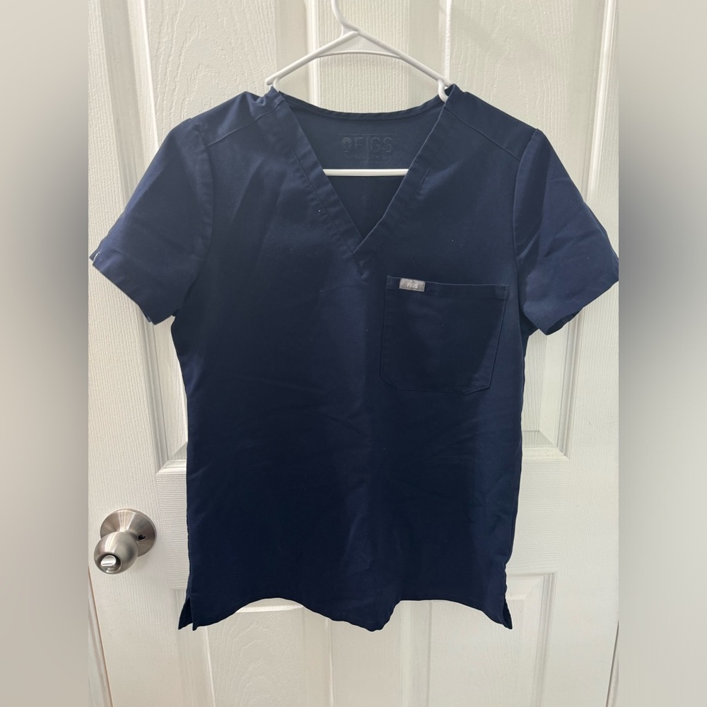 FIGS Navy Blue Scrub Top- Size XS